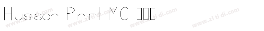 Hussar Print MC字体转换
